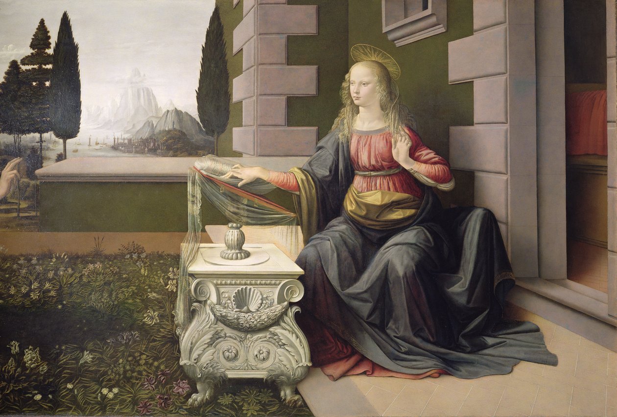 絵画 世界の名画シリーズ 額縁付(MJ108N) レオナルド・ダ・ヴィンチ